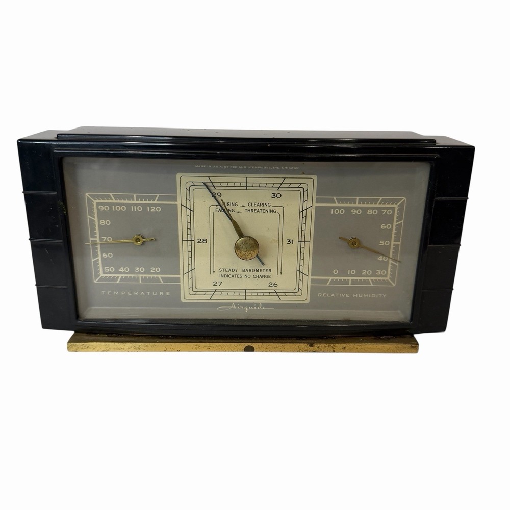 VTG Airguide Thermometer Hygrometer Barometer Weather Station Instrument USA MCM